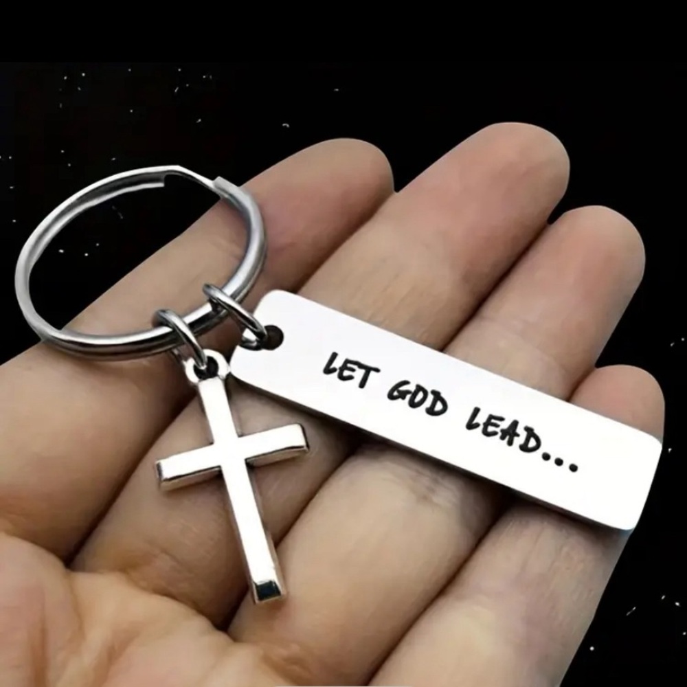 Stainless Steel Keychain Religious Key Chain